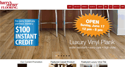 Desktop Screenshot of harryscornerflooring.com